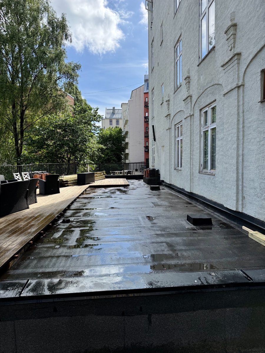 Snekkerarbeid på takterrasse