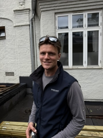 Vaktmester på jobb i Oslo